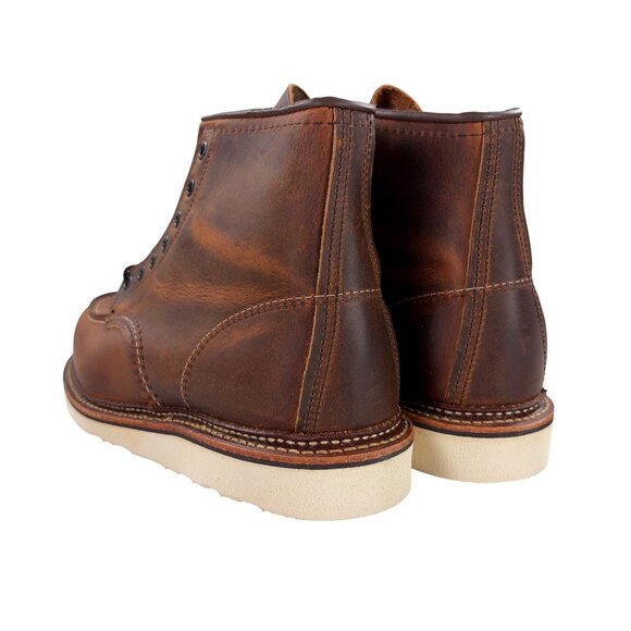 Red Wing 1907 Classic Moc 6-Inch Boots 8.5 D Copper Rough & Tough Made In USA - Picture 4 of 12